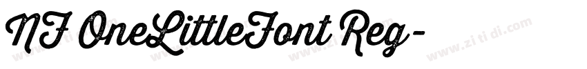 NF OneLittleFont Reg字体转换